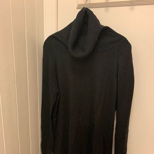 Lole cowl turtle neck charcoal grey black sweater